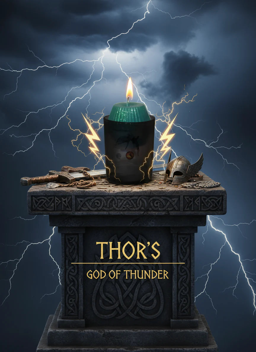 Thor's candle with medium soot effect 